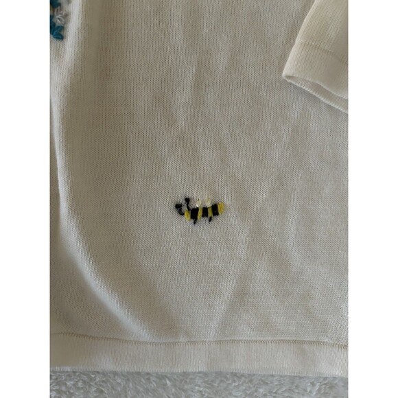American Knitworks Petites Embroidered Cardigan Sweater Size pp - Picture 6 of 10